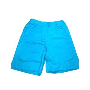 Short Liz Sport Vintage Femme Taille 10 - Bermuda Noir Taille Haute - Poche Plissée